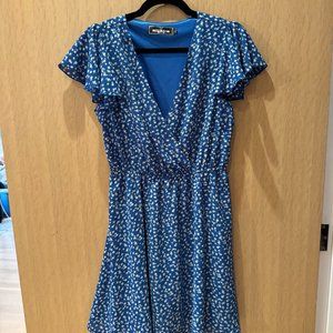 Blue flowery dress